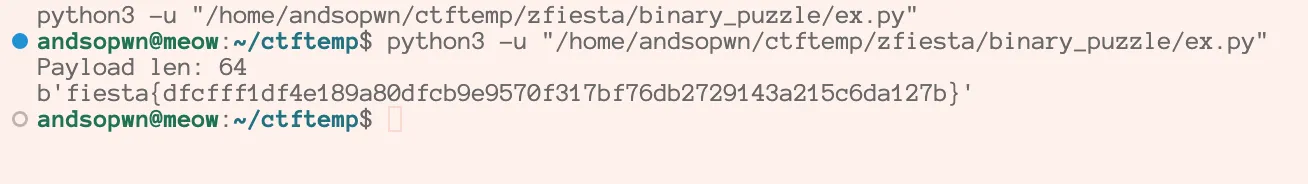 solver output